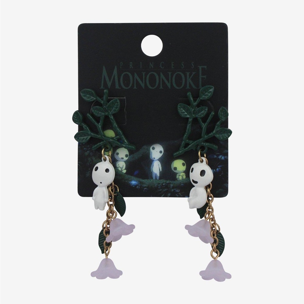Studio Ghibli Princess Mononoke Kodama Drop‎ Earrings Hot Topic